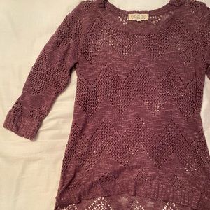 Purple light sweater